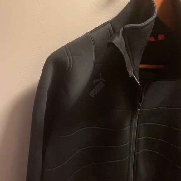 PUMA Black and Blue Men’s Sweater Zip Up Athletic Jacket Size M - Picture 5 of 5